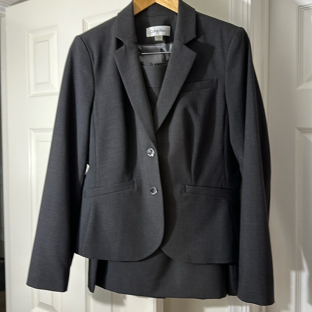 Calvin Klein suit, size 10. Never worn. I lost weight after purchase